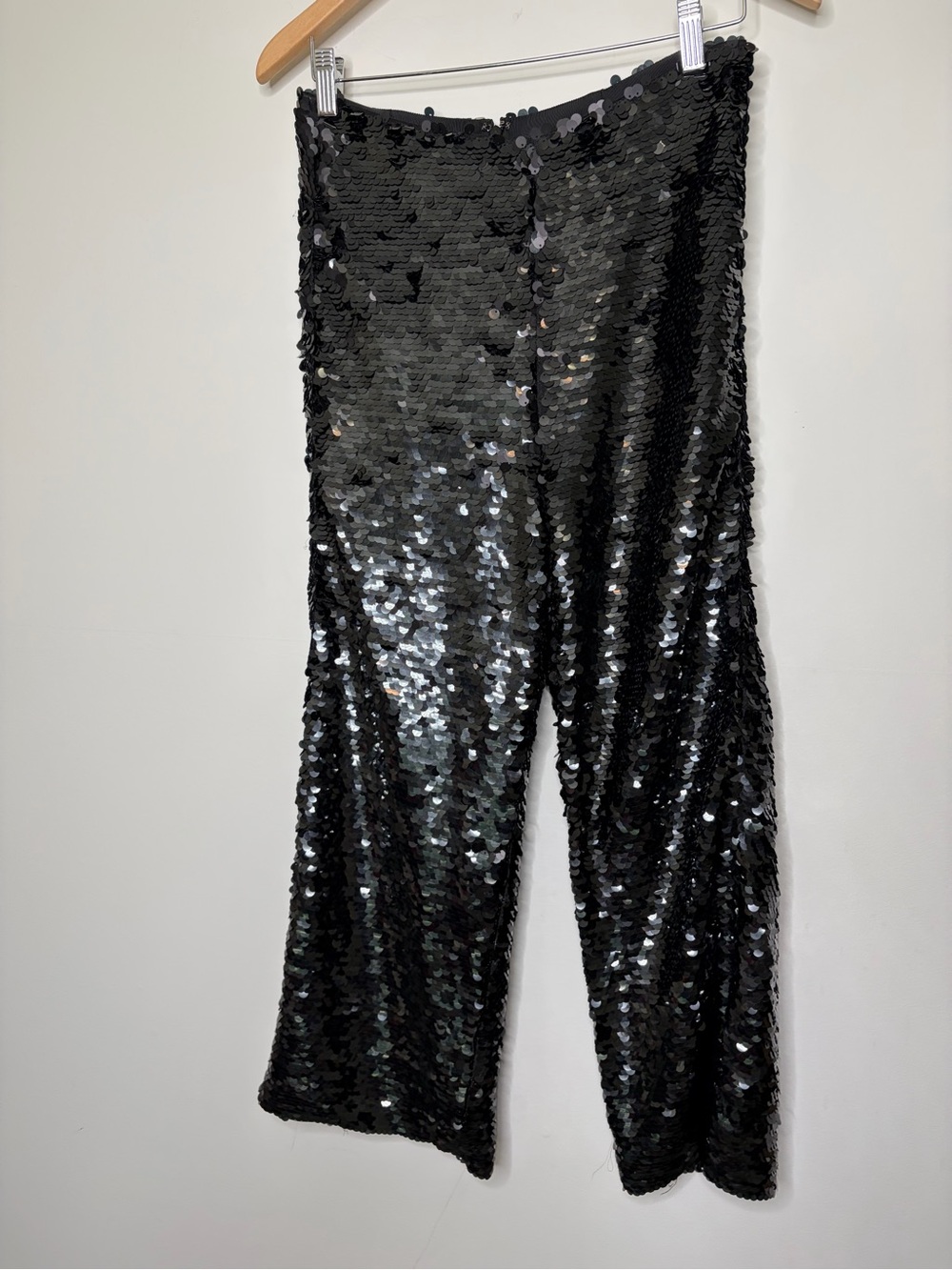 alexie black sequin pants party New Year’s Eve going out